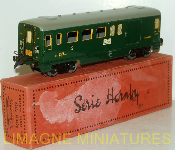 JOUEF 1/87 HO 5104 VOITURE MODERNISEE ROMILLY MIXTE VOYAGEUR 2e CLASSE, FOURGON SNCF - Collection